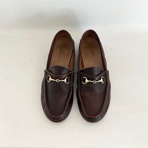 Jamie Haller bit loafer brown leather castagno horsebit loafers flats 36 6 6.5